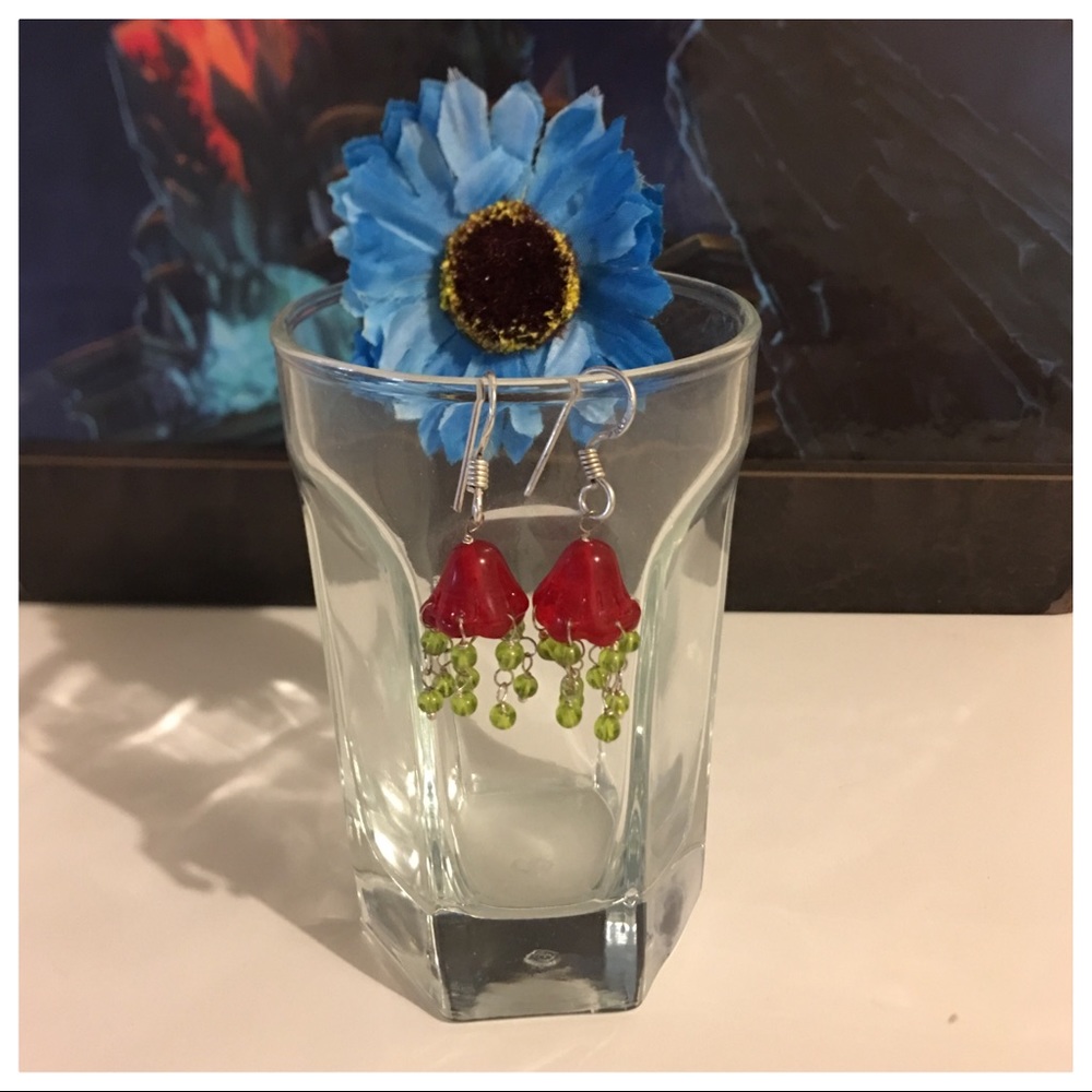 New🍒🍒Handmade Mushroom 🍄🍄🍄🍄Earrings